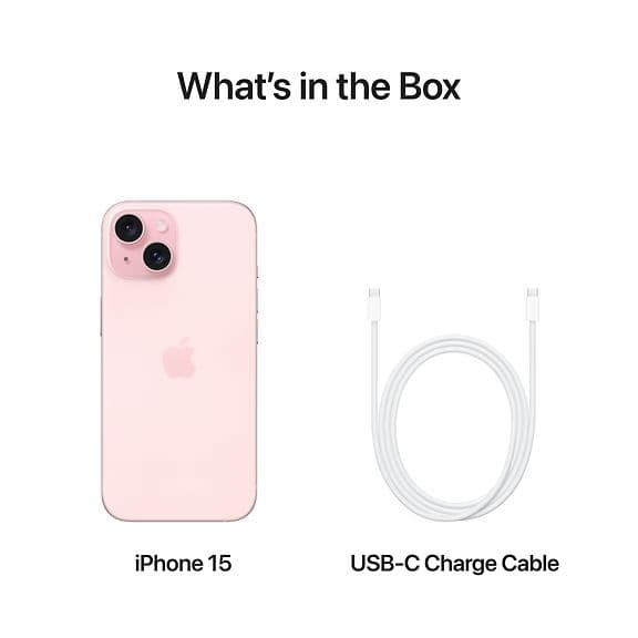Apple iPhone 15 256 GB telefon, Rosa - C - Av partner
