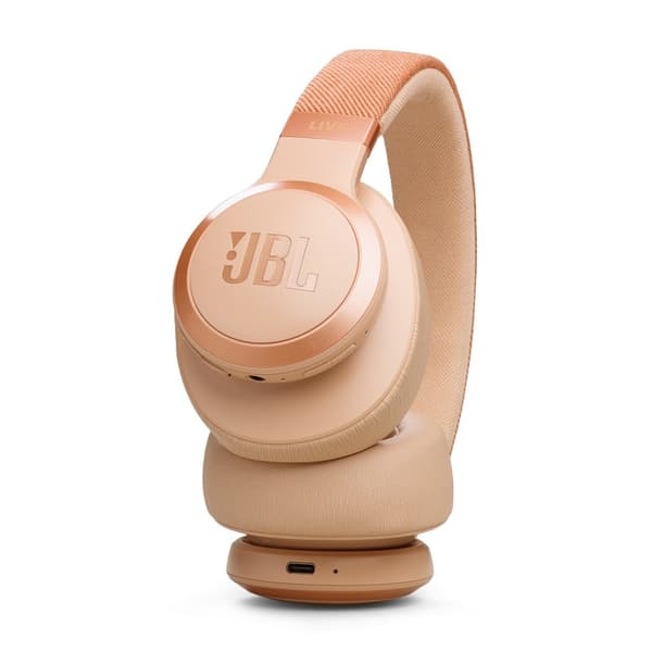 JBL Live 770NC Hovedtelefoner, Sandsten - A - Som ny