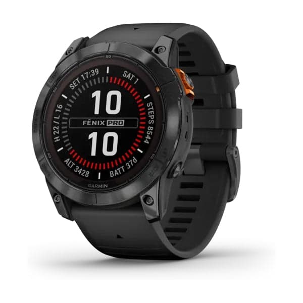 Garmin Fenix 7X Pro Solar med sort rem - A - Som ny