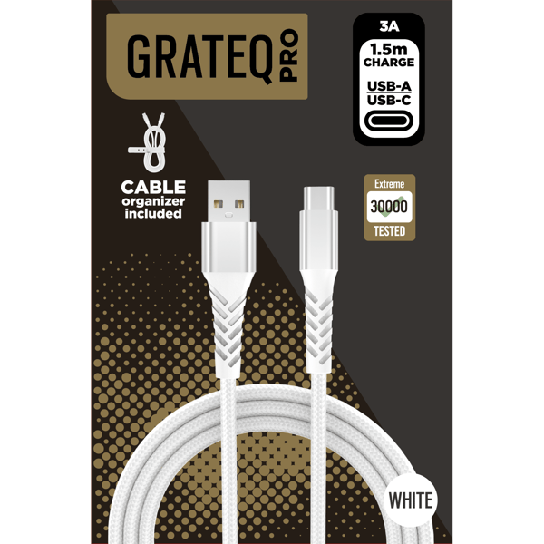 Grateq Pro USB-A til USB-C Kabel 1,5m - A - Som ny