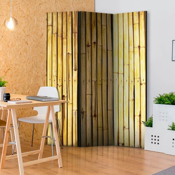 Arkiio Bambu Trädgård Rumsavdelare 3 Paneler 135x172 cm - A - Som ny
