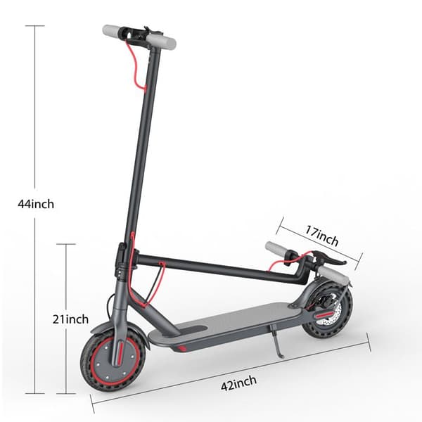 Aovopro Tuya 8.5\" Foldbar El-løbehjul, Sort - B - Meget God