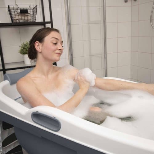 HelloBath Sammenleggbart Badekar, James XL (148cm), Antrasitt - A - Som Nytt