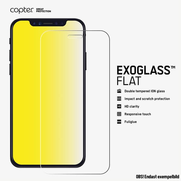 Copter Exoglass platt skärmskydd för iPhone 6/6s Plus, iPhone 7 Plus, iPhone 8 Plus - A - Som ny