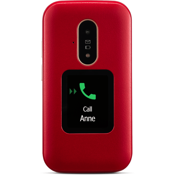 Doro 6881 Rød 4G Klaptelefon - C - Mindre Slid