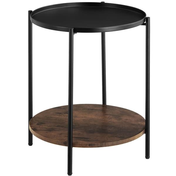 Tectake Sidebord Sunderland, Industriel Mørkt Træ, Rustik - B - Meget God