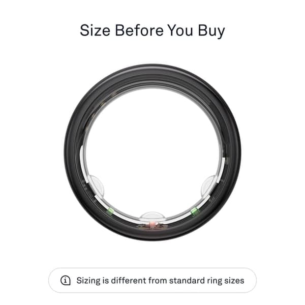 Oura Gen3 Horizon US 13 Sæt, Sort - C - Mindre Slid