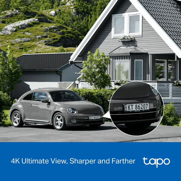 Tapo C660 sikkerhetskamera med solcellepanel - B - Veldig bra