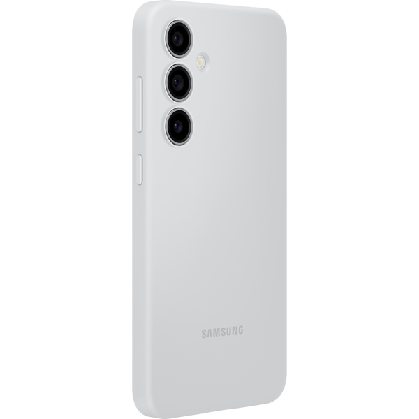 Samsung Silikone Cover til Galaxy S24 FE, Grå - A - Som Ny