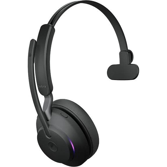 Jabra Evolve2 65 Mono LINK380A Trådlöst Headset + Docka, MS, Svart - A - Som ny