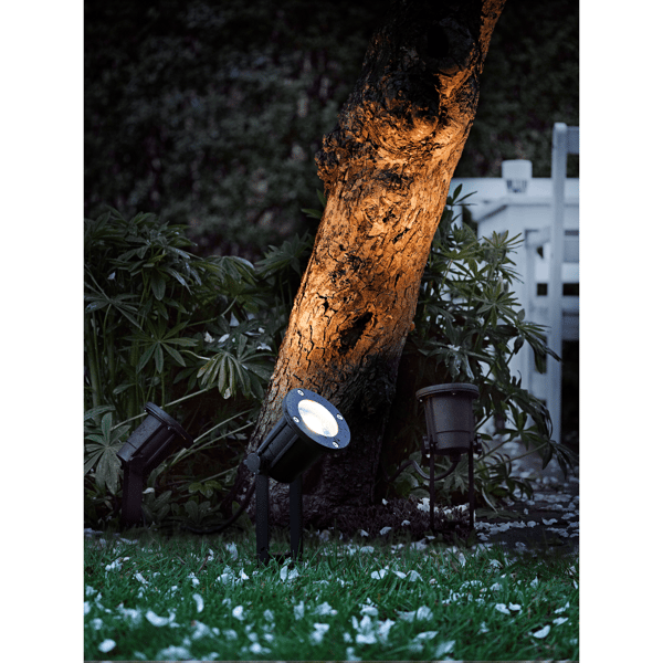Udendørs Spotlight GU10 100mm, Sort - A - Som ny