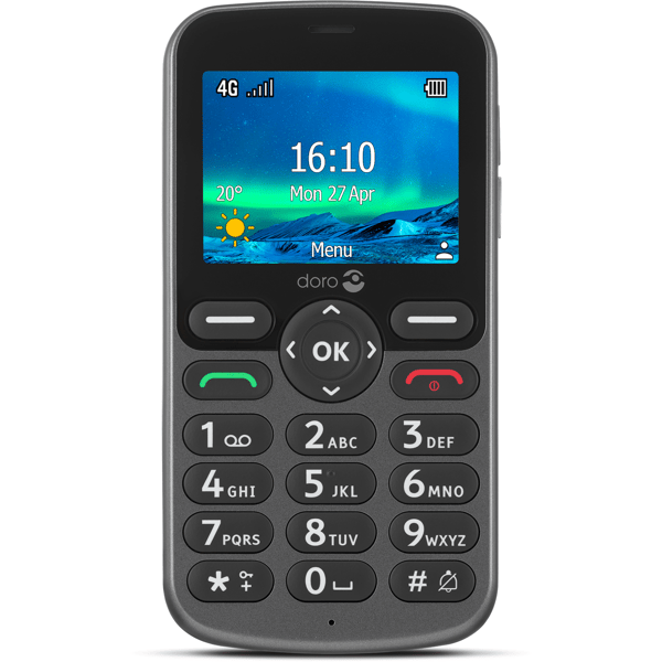 Doro 5861 4G, grafiitti - A - Kuin uusi
