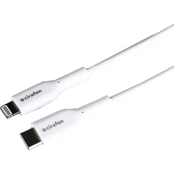 Cirafon USB-C til Lightning-kabel 1m - Hvit - A - Som ny