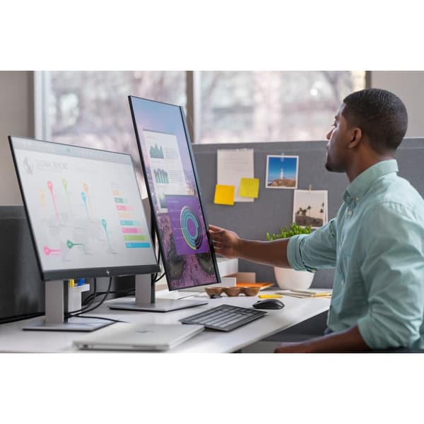 HP EliteDisplay E27q G4 27\" Skærm, Sort - C - Mindre Slid