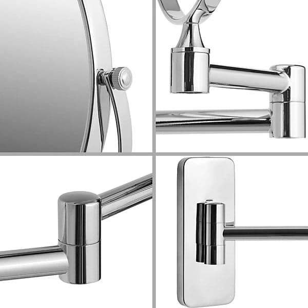 Sminkspegel 7x förstoring, silver - A - Som ny