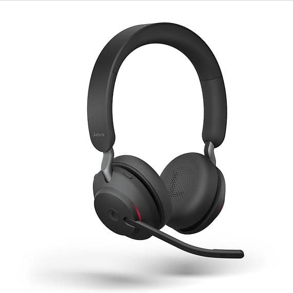 Jabra Evolve2 65 Stereo LINK380A Trådløst Headset + Dockingstation, MS, Sort - A - Som ny