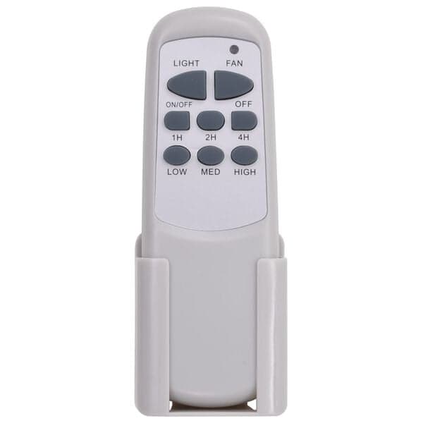 Dekorativ loftventilator med lys 128 cm, hvid - A - Som ny