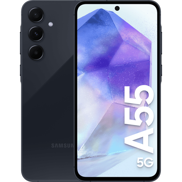 Samsung Galaxy A55 5G, 128 GB, Sort - B - Meget God