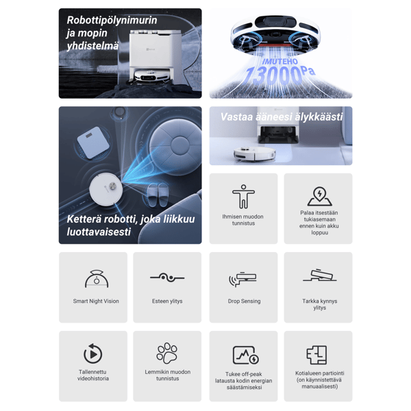Ezviz RS20 Max robotdammsugare vit - A - Som ny