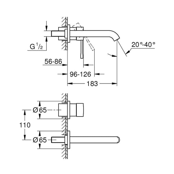 Grohe Essence Servantbatteri - A - Som Ny