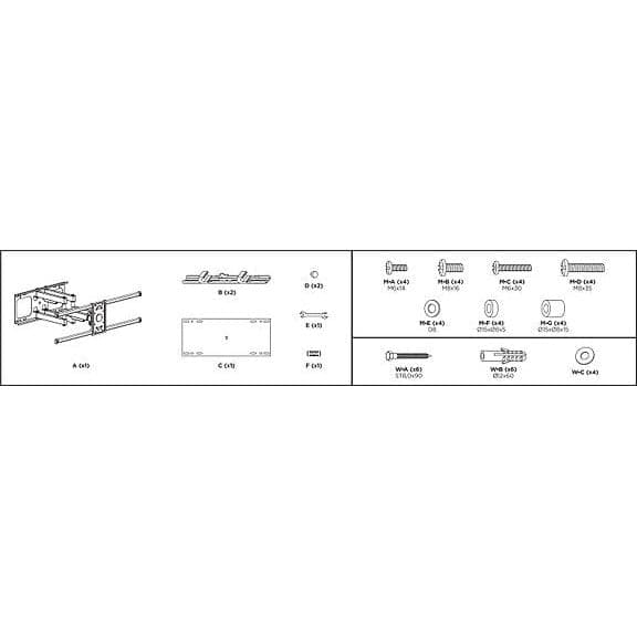 Mozi Super Solid Full-motion B3 37-90\" TV Veggfeste - A - Som ny