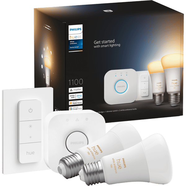 Philips Hue White Ambiance E27 Starter Kit - A - Som ny