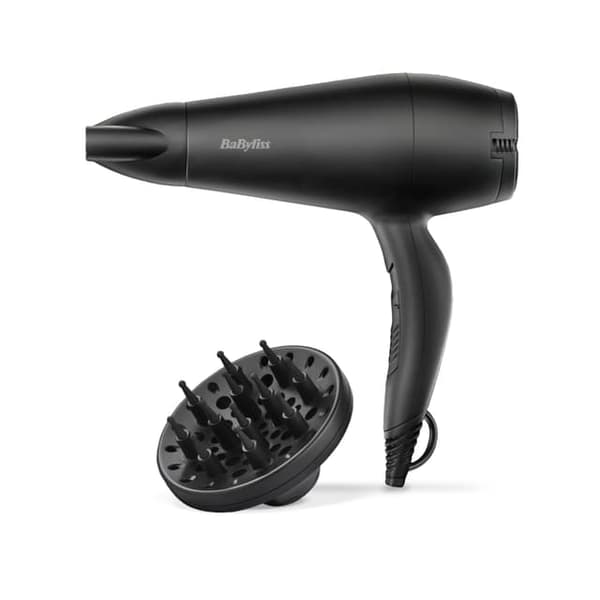 BaByliss D215DE hårtørrer, sort - A - Som ny