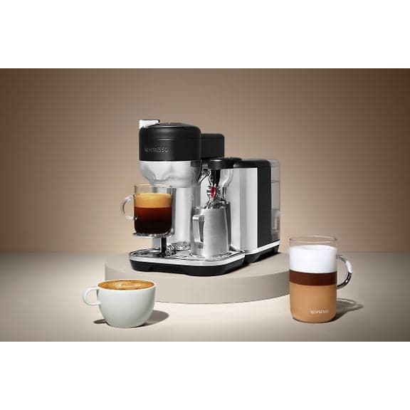 Sage Nespresso Vertuo kapselmaskine, sort og rustfrit stål - A - Som ny