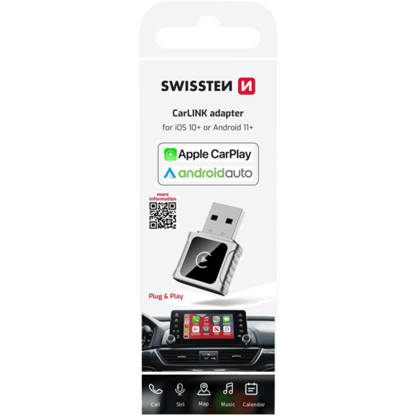 Swissten CarLink USB-A/USB-C Adapter - A - Som ny