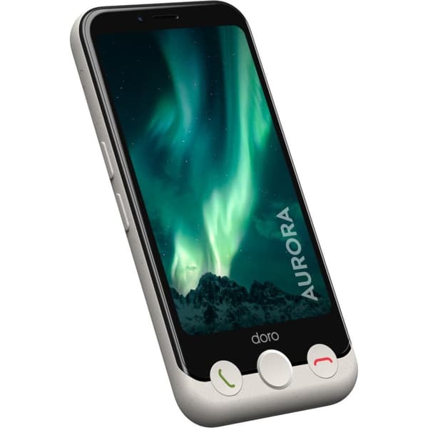 Doro Aurora A11 Smartphone, knoglehvid - A - Som ny
