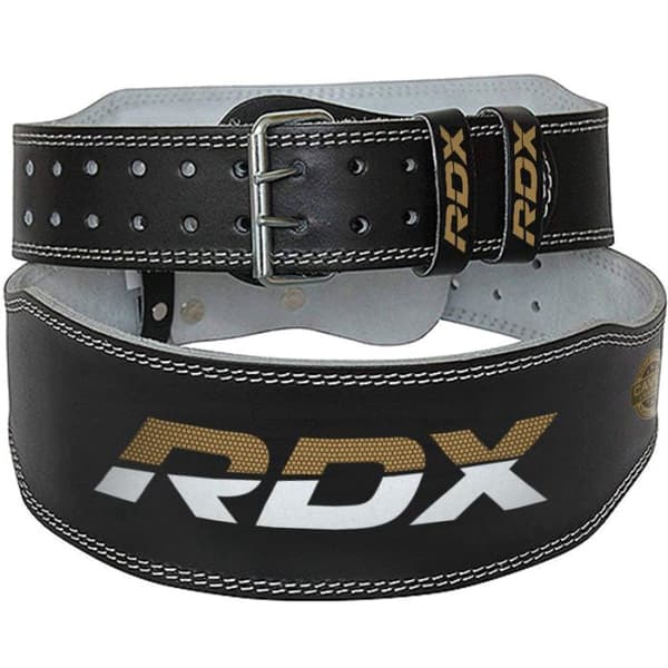 RDX 4\" WBS-4RB Vægtløfterbælte, M, guld/sort - A - Som ny