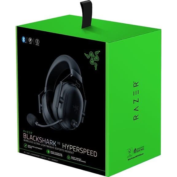Razer Blackshark V2 Hyperspeed Gaming Headset, Sort - B - Meget god