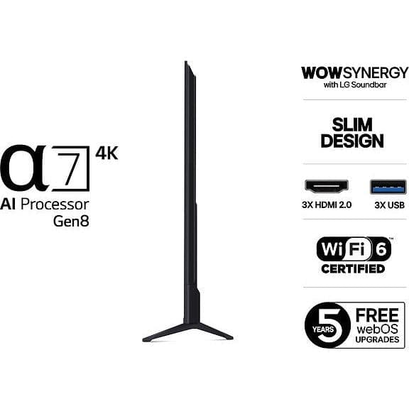 LG 75" UA75 4K UHD Smart LED-TV - A - Som ny