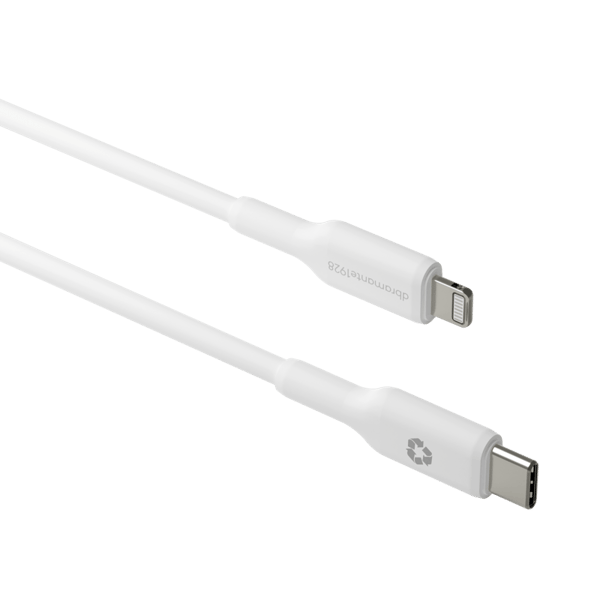 Dbramante Kabel 2m USB-C til Lightning, Hvid - A - Som ny