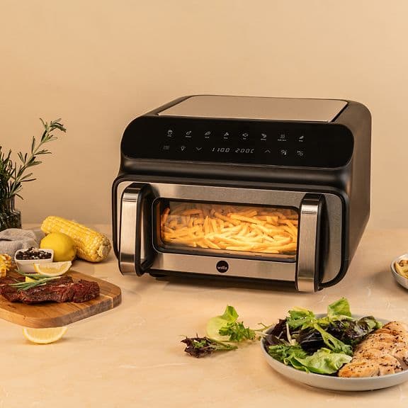 Wilfa AFG-10 Airfryer, Sort/Sølv - C - Mindre Slid