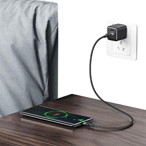 USAMS USB til USB-C 3A 1,2m hurtigopladerkabel stål