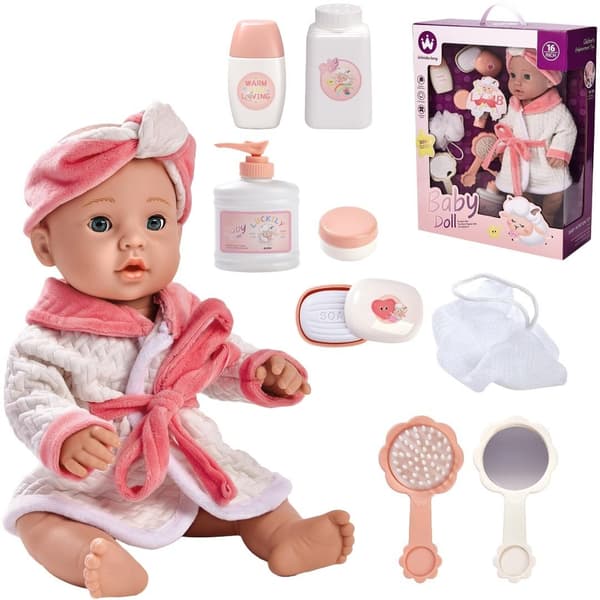 Nukke tarvikkeineen 3 cm