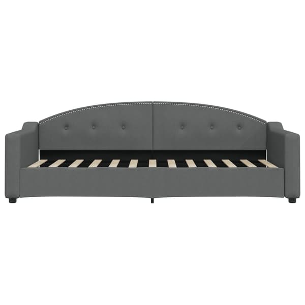 vidaXL Bäddsoffa mörkgrå 80x200 cm tygklädd