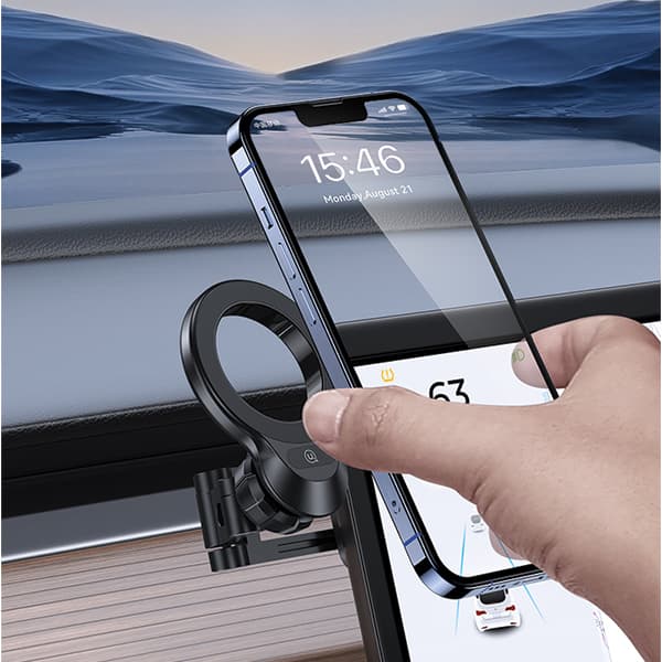 USAMS magnetisk, foldbar dashboardholder US-ZJ076 sort