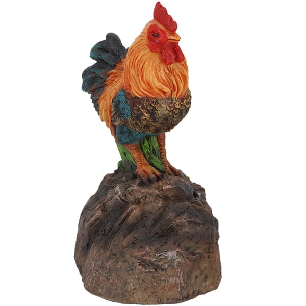 Havefigur af en galende hane