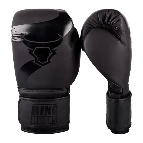 Ringhorns Charger Boksehandsker Sort/Sort 12OZ