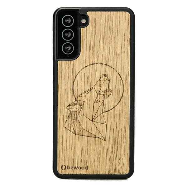 Træcover til Samsung Galaxy S21 FE WOLF OAK