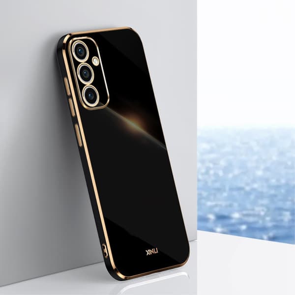 Etui til Samsung Galaxy A35 5G, Glamour CamShield, sort