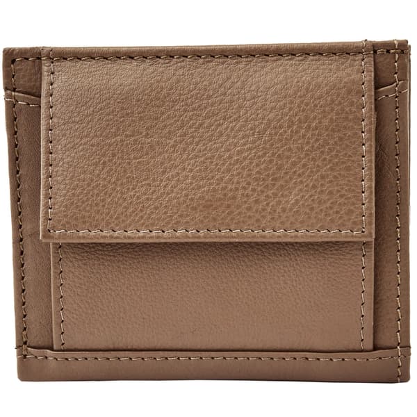 Wings liten damplånbok naturläder beige