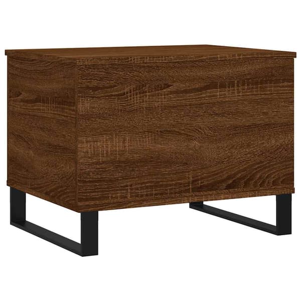 vidaXL sofabord brunt egetræ 60x44,5x45 cm