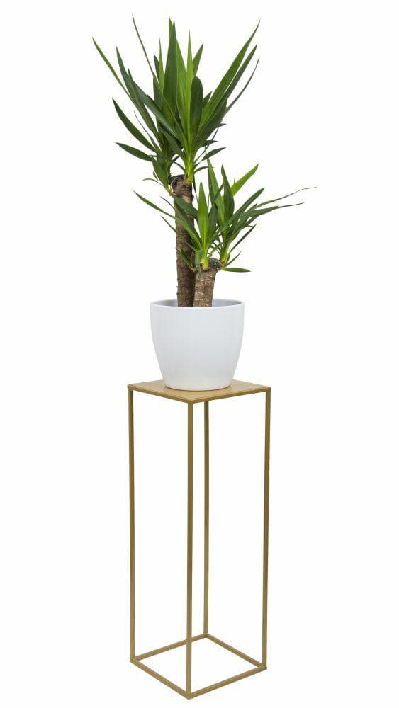 Gyllene modernt stående blomsterställ 70cm