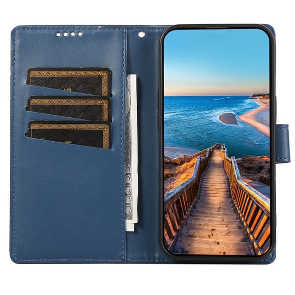 Realme 12 Pro 5G / 12 Pro+ 5G Läderfodral med Plånbok, Blå