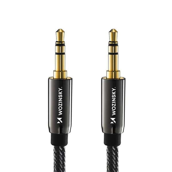 Universal minijack AUX-kabel 3m svart