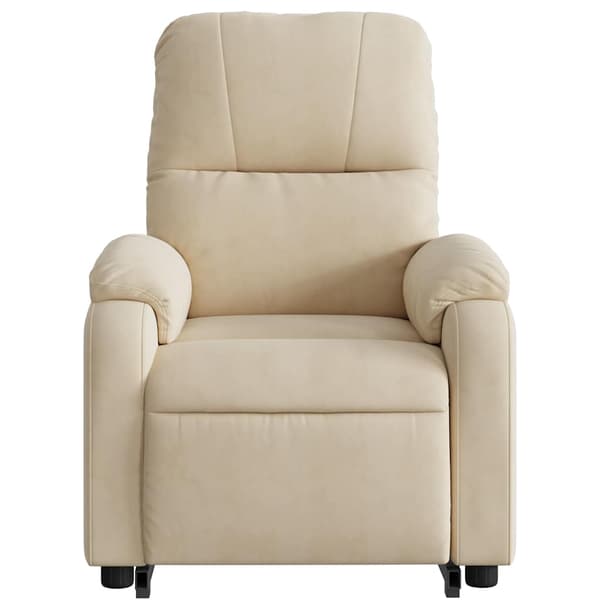 vidaXL løftestol, creme, mikrofiber