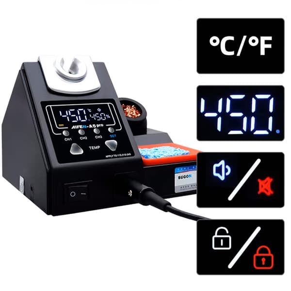 Aifen A5 Pro (C115) Loddestation + 2 C115-spidser